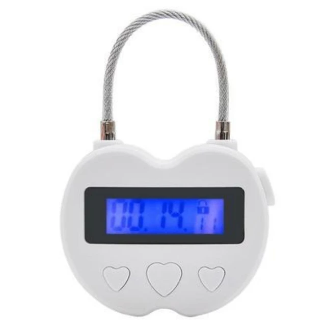 Smart Time Lock LCD Display Time Lock Multifunction Travel Electronic Timer, Waterproof USB Rechargeable Temporary Timer Padlock 2