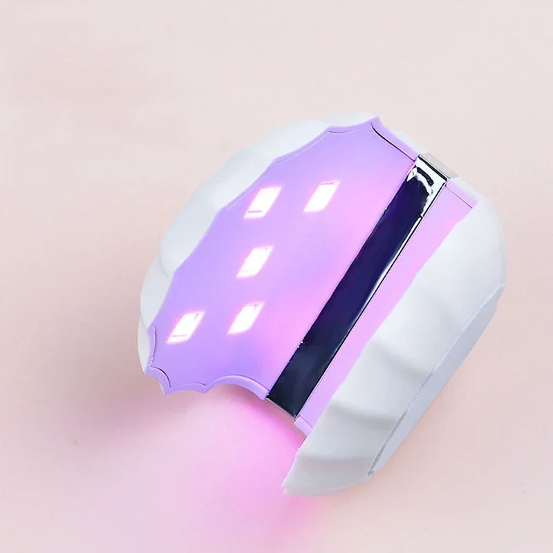 미니 네일 드라이어 UV LED 램프, 매니큐어 소형 휴대용 네일 건조 램프, USB 케이블 포함, 모든 젤 경화용 단일 손가락 디자인, 18W
