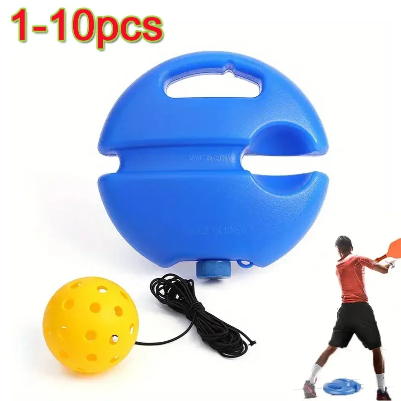 Pickleball Training Aids Bases With Elastic Rope Ball Professional tennis accessories Pickleball Practice Tool Self Duty Rebound Trainer
