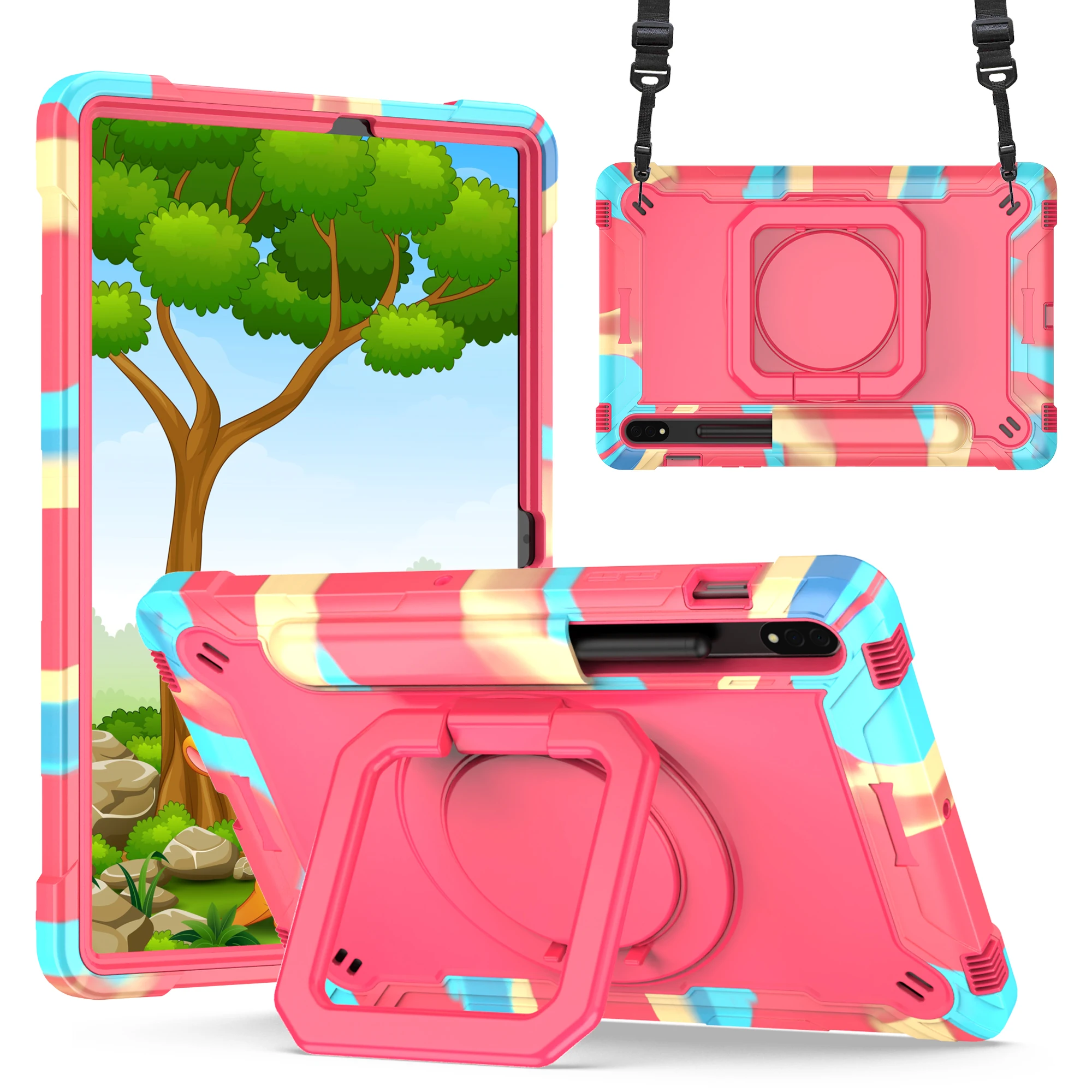 Durable 360 Rotating Stand Tablet Cover