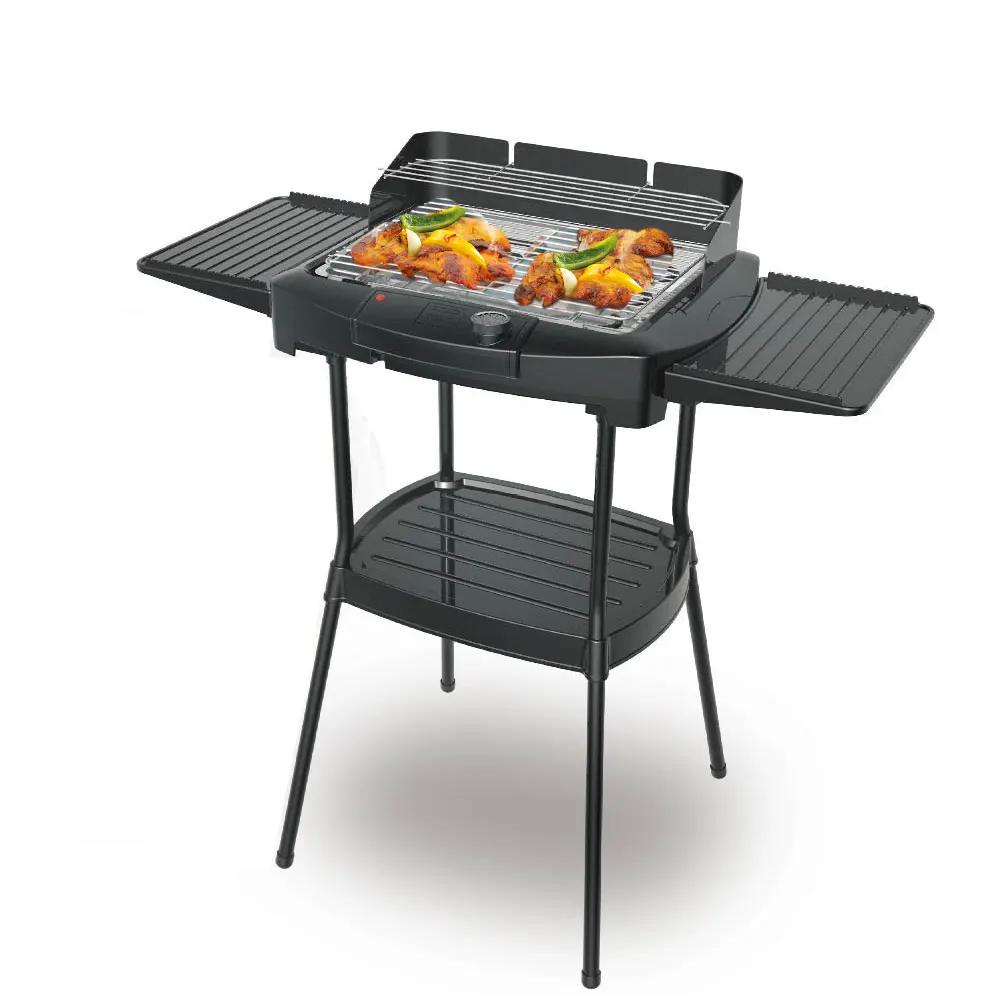 

Kitchen Easily Cleaned 2000W 2 in 1 Stand Electrical Barbecue BBQ Grill