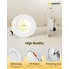 5/6" 5CCT LED Can Lights with Night Lights 6-Pack, Retrofit LED Recessed Lighting, Bezel Trim, Dimmable 6