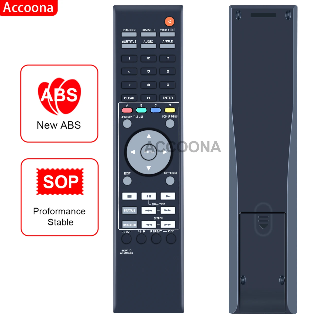 

New Genuine Original BDP110 WS01780 US For Yamaha AV Receiver Remote control BDS1900BL BDS1065 BDS1900