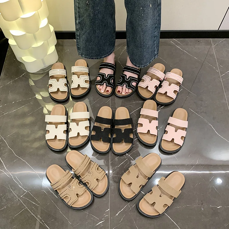 

New Summer Women Shoes Wedges Sandals Premium Orthopedic Open Toe Sandals Vintage No Slip Leather Casual Platform Retro Slippers