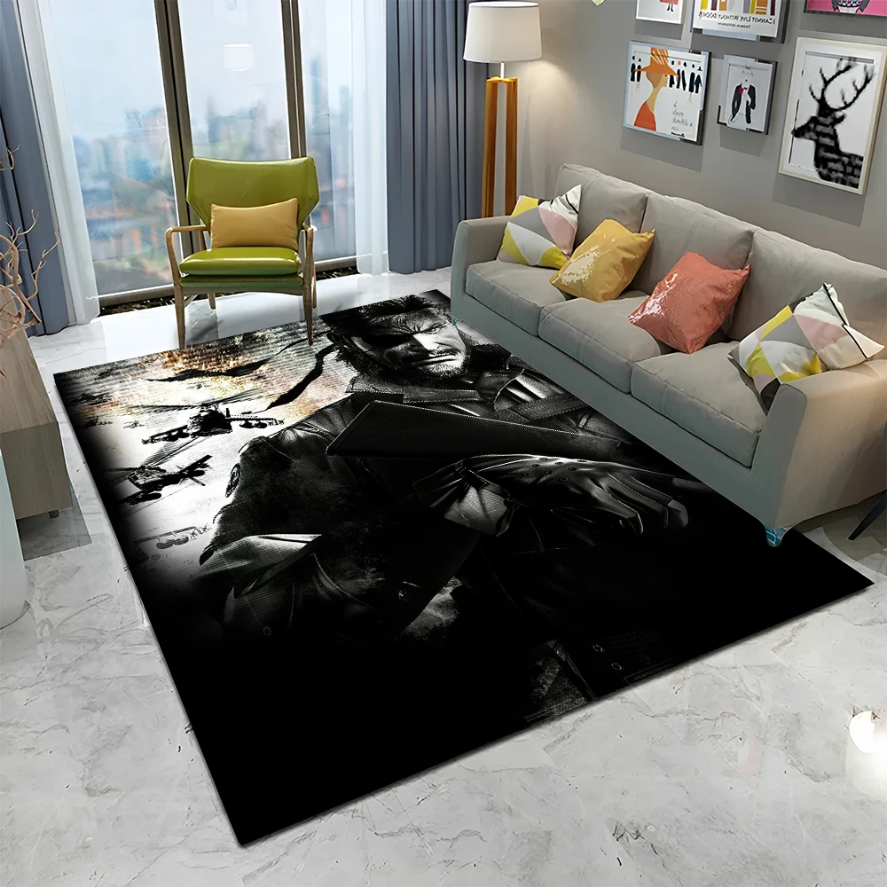 Metal Gear Solid Game Gamer Cartoon Carpet Rug for Home Living Room Bedroom Sofa Doormat Decor,kids Area Rug Non-slip Floor Mat - Image 4
