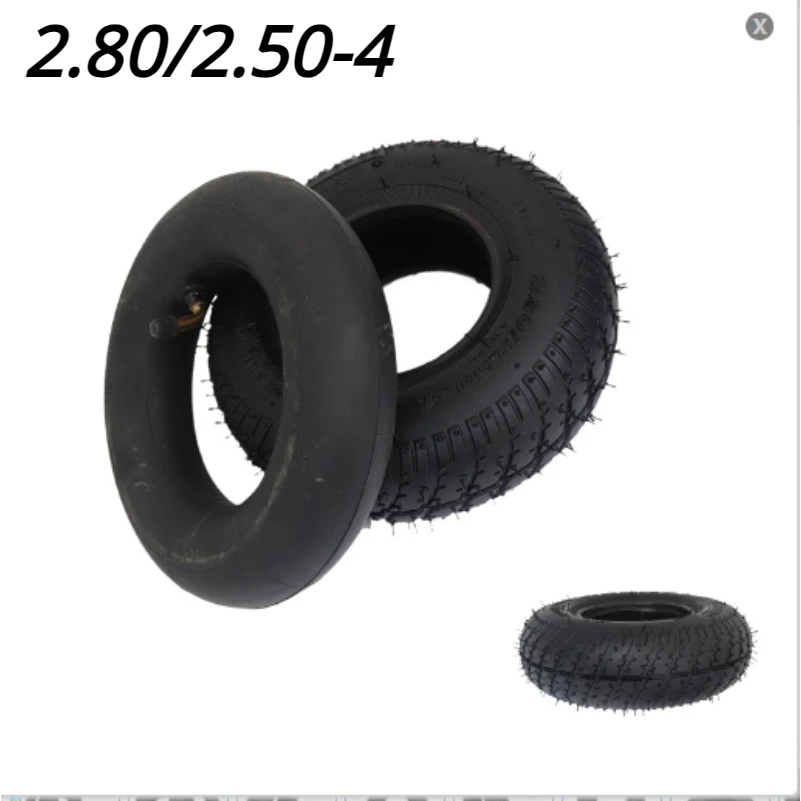 

Good quality QIND 2.80/ 2.50-4 Tire + Inner TUBE Bent Valve Gas Electric Scooter Bike QIND Tire