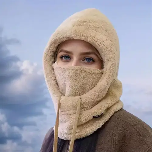 Winter Warm Balaclava Thermal Windproof Hood Motocycle Face Cover Polar Fleece Adjustable Cycling Neck Moto Full Mask Outdoor - Image 10