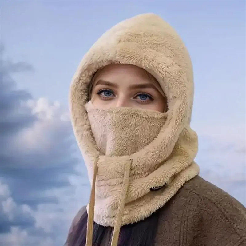 Winter Warm Balaclava Thermal Windproof Hood Motocycle Face Cover Polar Fleece Adjustable Cycling Neck Moto Full Mask Outdoor - Image 10