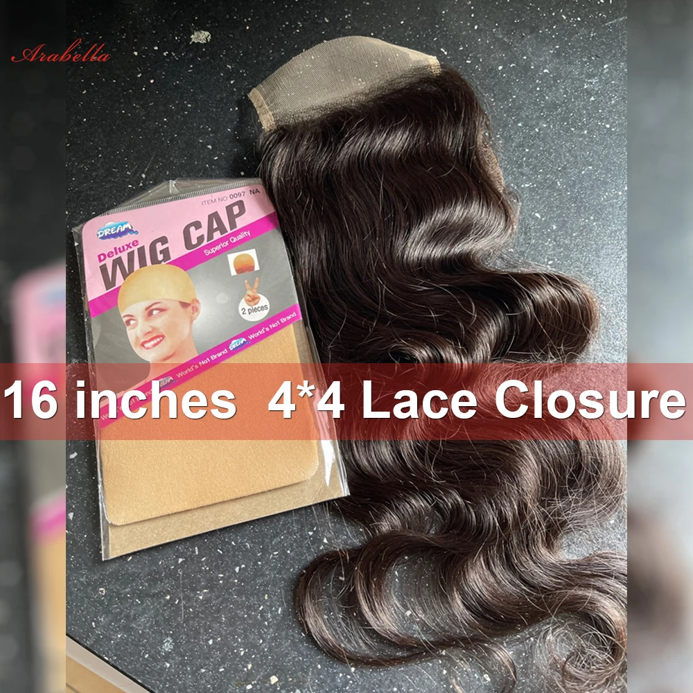Body Wave Lace Frontal 100% Human Hair Arabella Remy Lace Closure Pre Plucked Bleached Knots 13x4 Transparent Frontal human hair closure human hair lace product human hair frontal