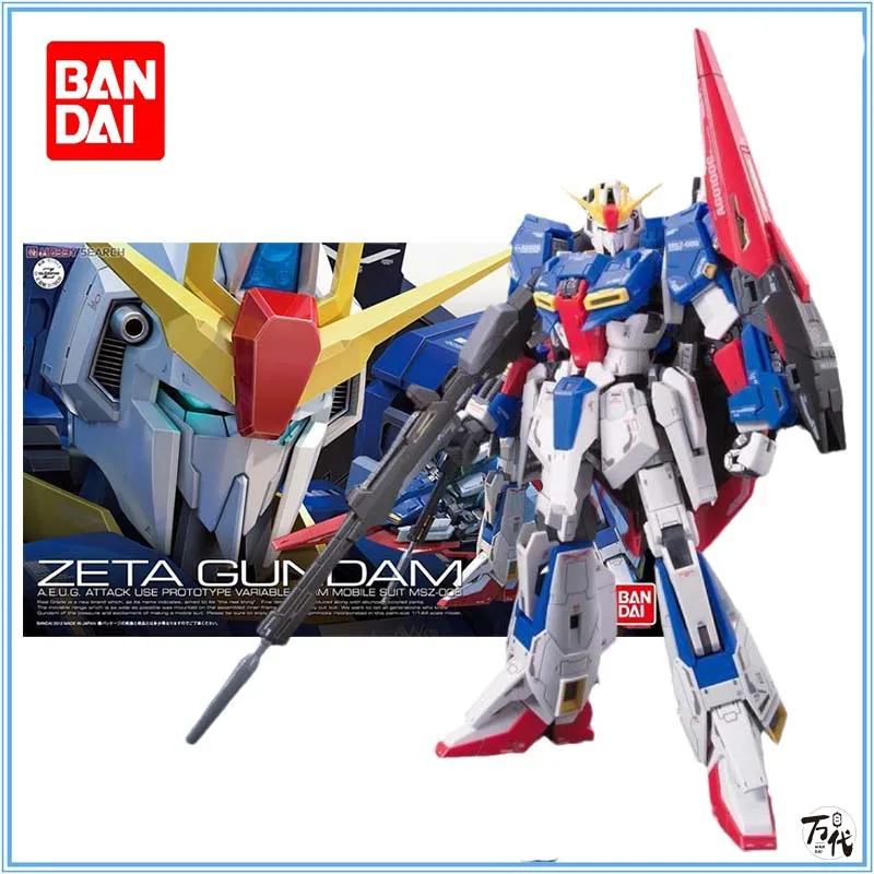 

Bandai Genuine Gundam Model Kit Anime Figure RG 1/144 MSZ-006 Zeta Collection Gunpla Anime Action Figure Toys Holiday Gift