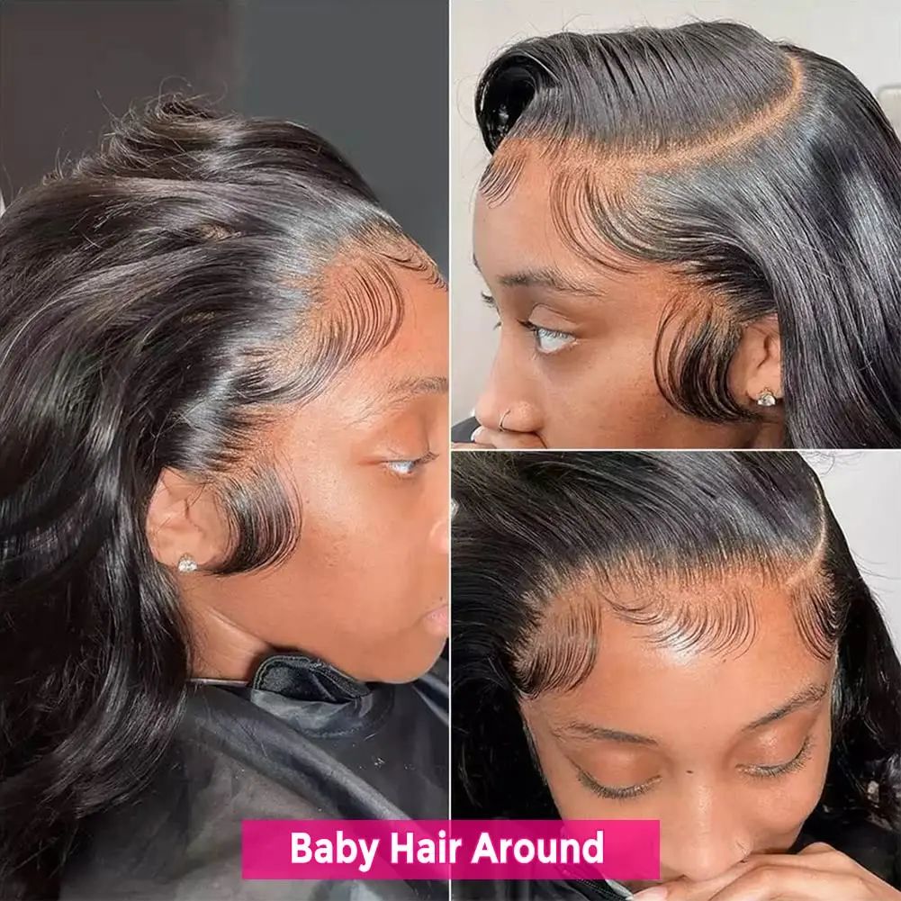 30 Inch 13x6 Straight Lace Front Wigs Human Hair 200% Density HD Lace Front Wigs Human Hair Pre Plucked Glueless Straight Wig