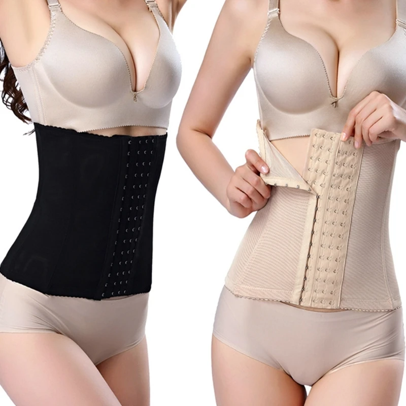 

Waist Trainer for Women Breathable Underbust Waist Corsets Cincher Hourglass Body Shaper 6 Hooks Tummy-Control Shapewear