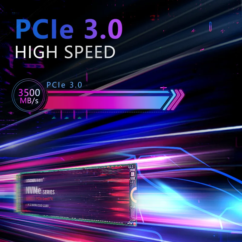 Nvme Ssd para pc ou Laptop 512mb de Ram Pcie 3.0 22x80 mm 512gb Gudga-m.2 - Imagem 3