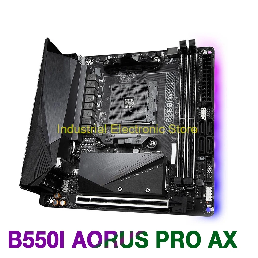 Per Gigabyte B550 Am4 Ddr4 64Gb Pci-E 4.0 Scheda Madre Desktop Mini-Itx B550I Aorus Pro Ax
