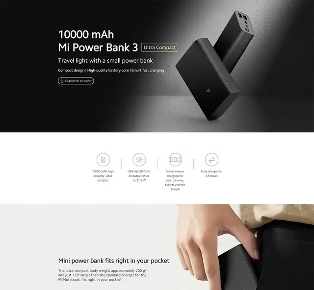 Xiaomi Mi Power Bank 3 (10,000mAh): Review/Test 