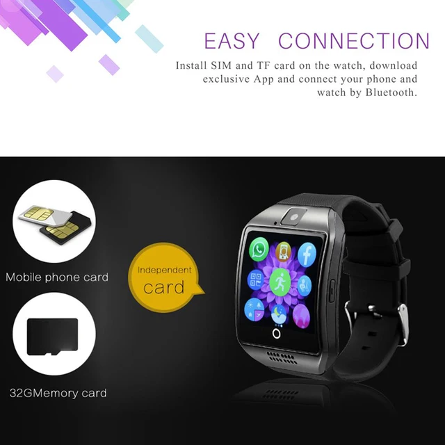 Bluetooth-Compatible Touch Screen Smart Watch Digital Fitness Device With Camera Sport Pedometer Watches Smartwatches 3