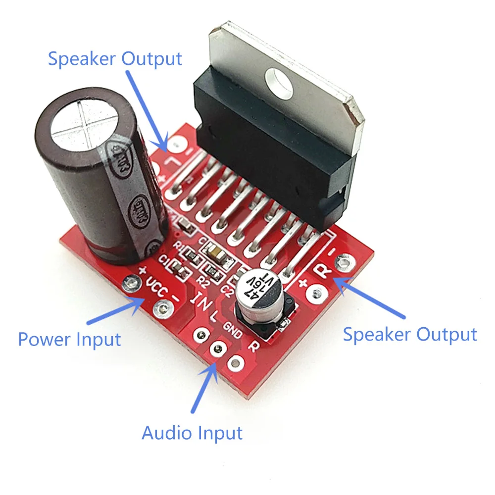 Audio Amplifier Board CD7379 Dual Channel Sound Amplifier Module DC 9V-15V 38W+38W High Power Stereo For Speakers