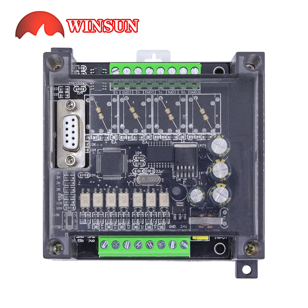 PLC FX1N 10MR DC24V    6 in 4 out Anolog ǽð Ŭ PLC  īƮ