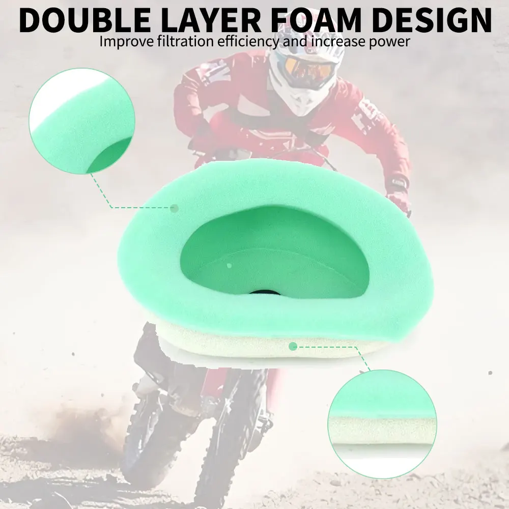 Motorcycle Air Filter Cleaner Intake Sponge For Kawasaki KX250F KX450F KX KXF 250 450 F 250F 450F 2006-2015