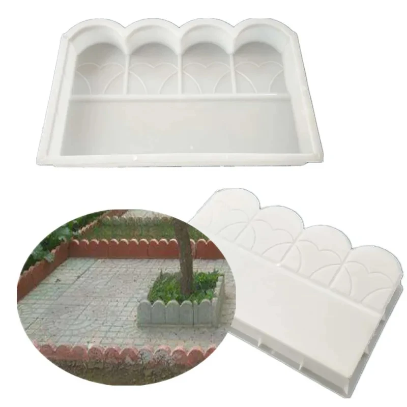 Reusable Concrete Mold 40x25x5cm Courtyard Garden Small Fence Model DIY Paving Mould Home Garden Floor Road Accessories 1pc concrete molds,garden path molds