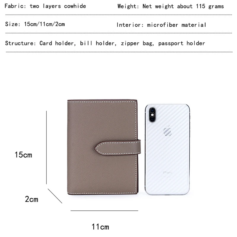 Women's Wallet Long Bifold Card Holder Multifunction Passport Wallet with Zipper Coin Pocket Large Leather Clutch Billfold Purse