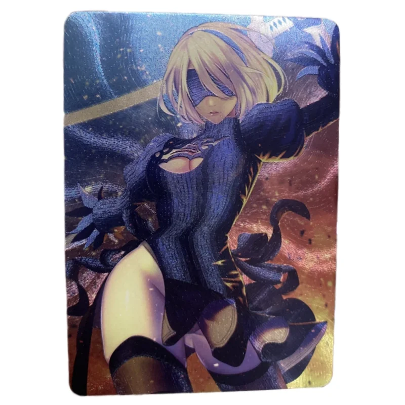 

3pcs/set NieR:Automata YoRHa No. 2 Type B DIY Flash Card Animation Beauty Character ACG Sexy Girl Game Collection Cards Toy Gift