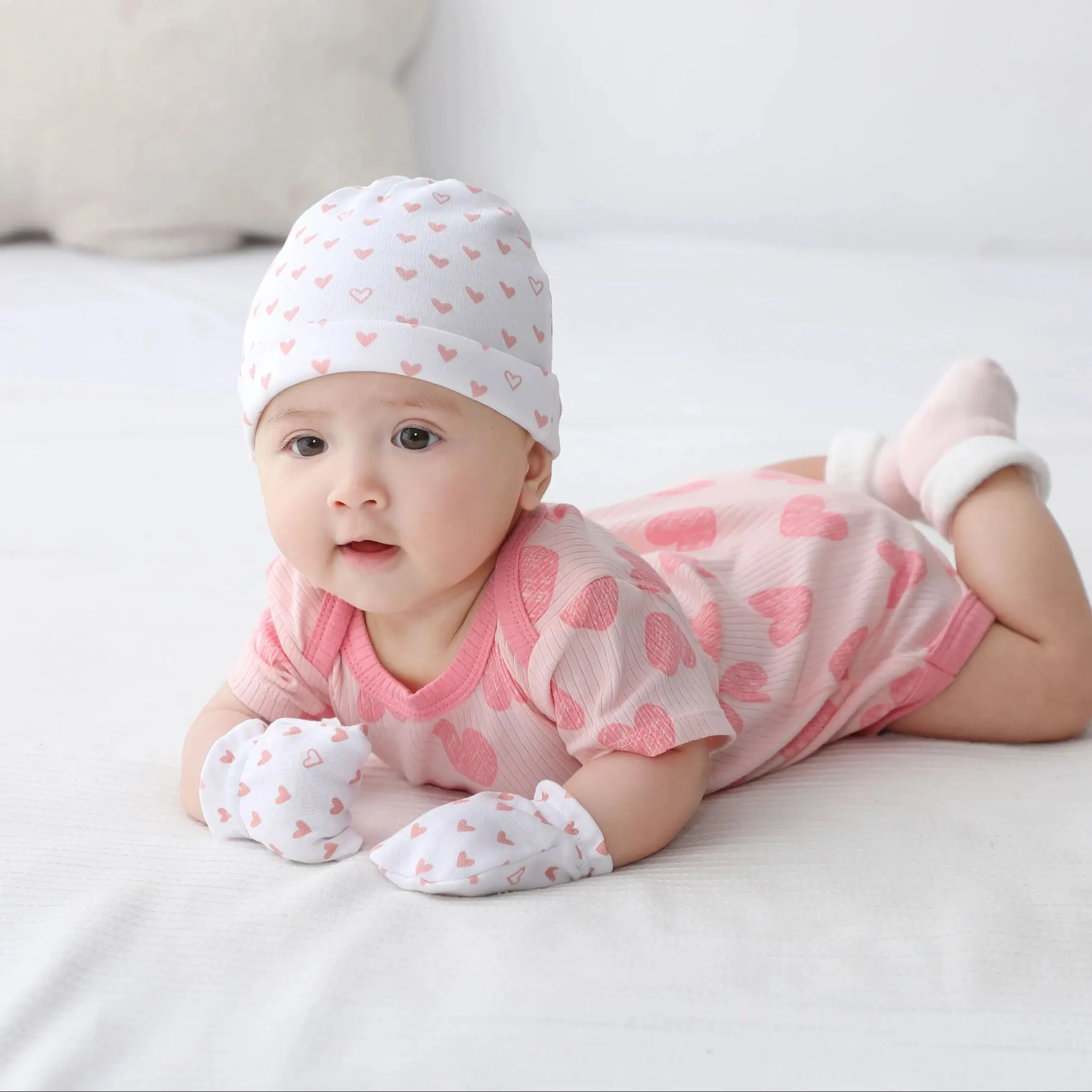 Newborn Baby Ribbed Bodysuit Cotton Baby Boy Girl Clothes 0-12 Months 6