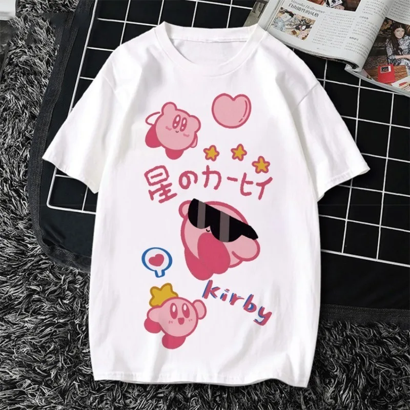 Star Kirby Summer Mens T Shirt Fashion Anime Printed Comfortable