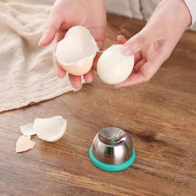 Egg Piercer Boiled Egg Piercer Egg Hole Punch Shell Remover Fast Egg Piercing Tool with Pin to Easily Peel Eggs Manual Egg Hole 5