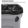 Slim Jim Trash Can Waste Bin with Venting Channels, Black, for Kitchen/Office/Workspace 3