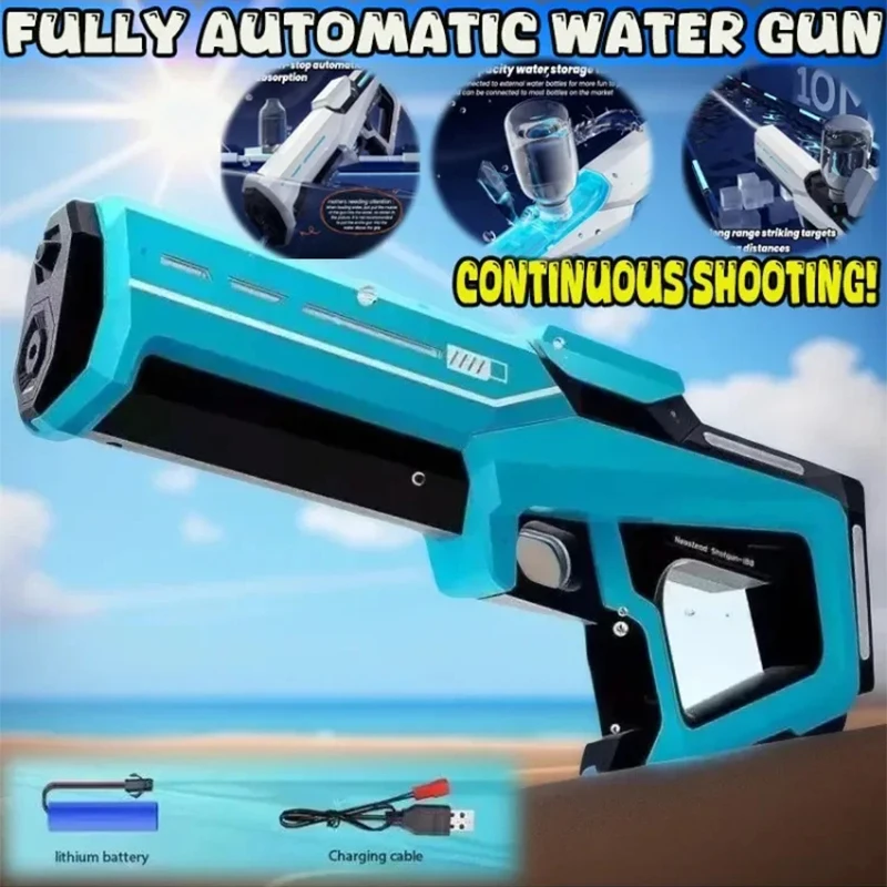Electric Burst Water Gun Toy Automatically Absorbs Water Adults/children Summer Outdoor Parent-child Water Game Water Gun Toy 6