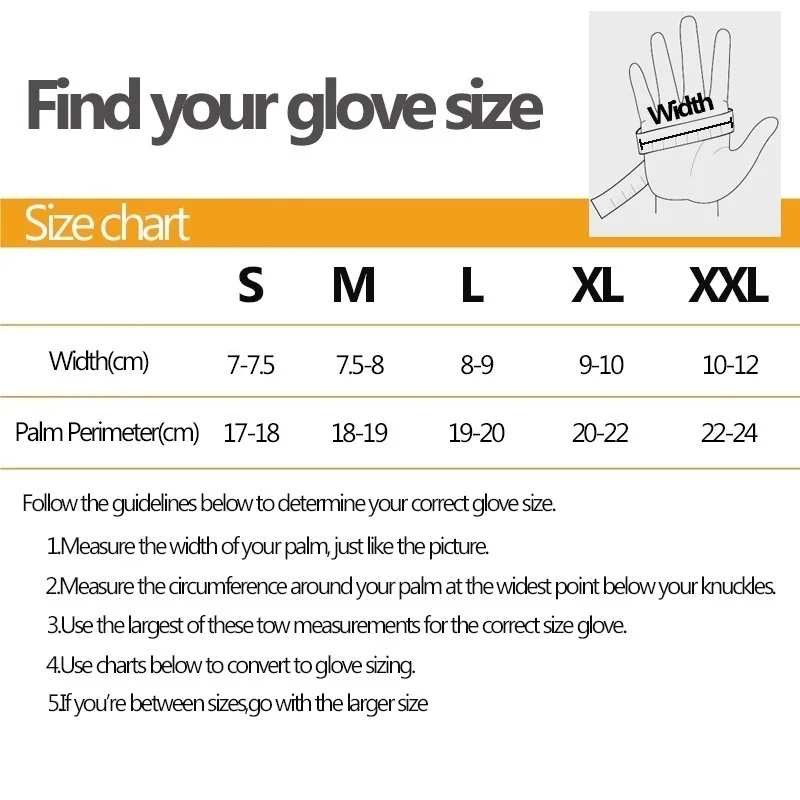 Motorcyclist Men's Cycling Gloves Women Biker Warm Winter Autumn Waterproof Thermal Gym Touchscreen Anti-slip Motorcycle Gloves