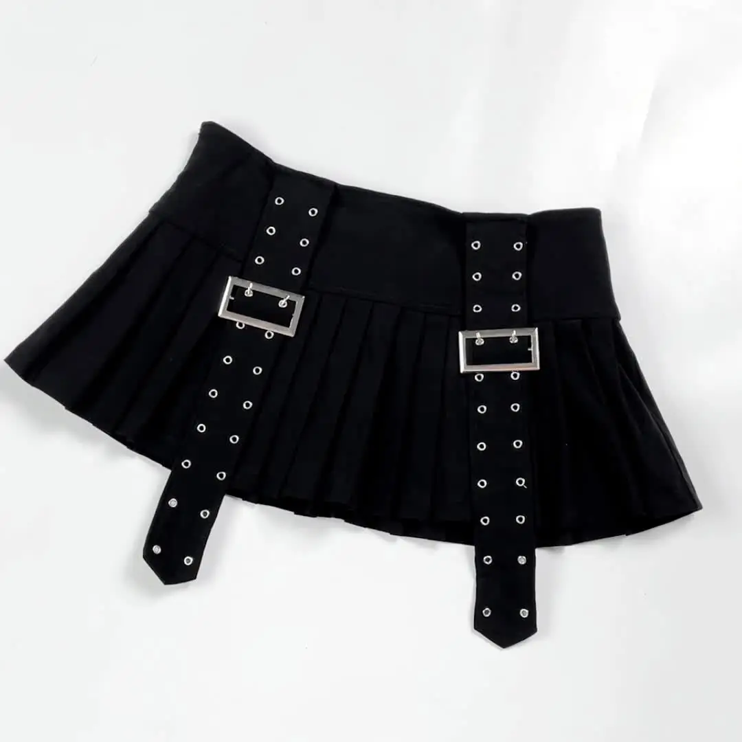theredthread S ring pleats skirt full S 【公式通販】