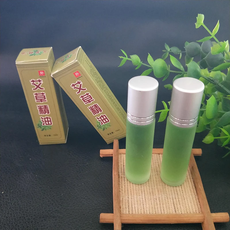 10ml Wormwood Scraping Essential Oil Mugwort Pure Nature Moxibustion Oils Meridian Massage Cupping Moxa Accessories Health Care,massage oil,herbal inhalation essence,moxibustion box