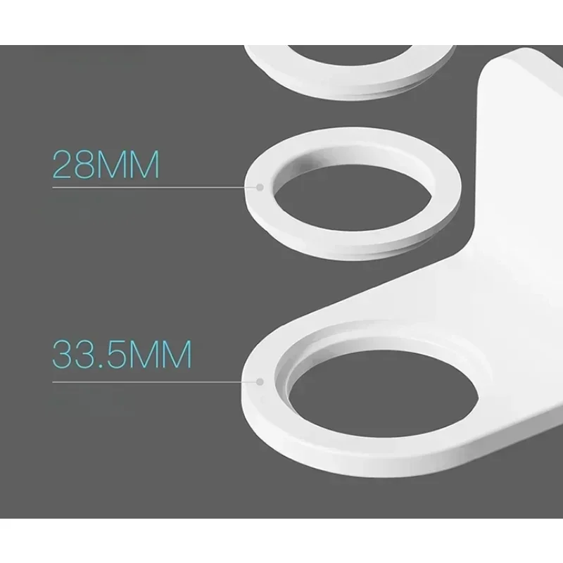 1/2pcs Adjustable Dispenser Bottle Holder Wall Mounted Adhesive Shampoo Lotion Hand Soap Bottle Hanger Bathroom Storage Rack 4