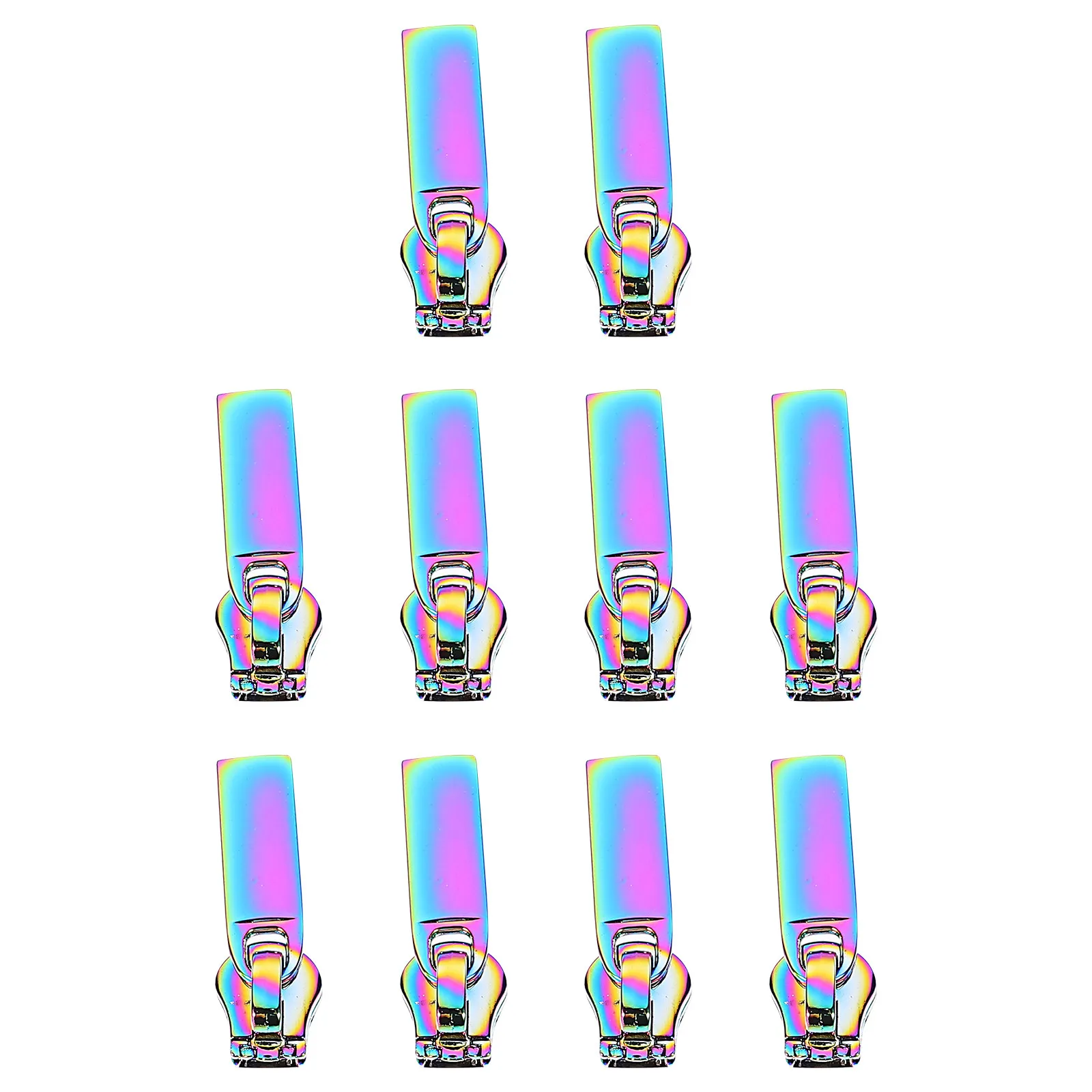 10Pcs 금속 지퍼 풀 탭 배낭용 분리형 수리 고정 장치 수하물 재킷 가방 DIY 공예 지퍼 풀러