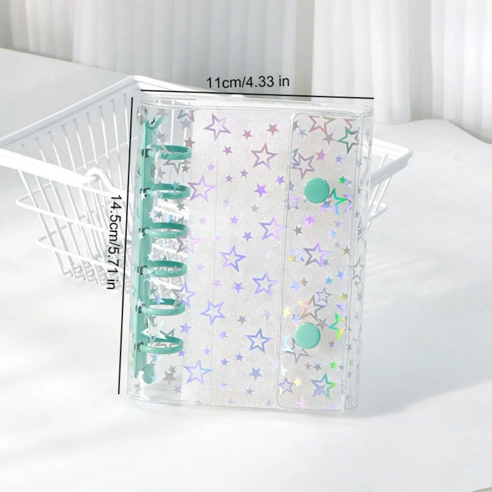 Compact Glitter Stationery Binder Notebook and Portable Notepad Organizer
