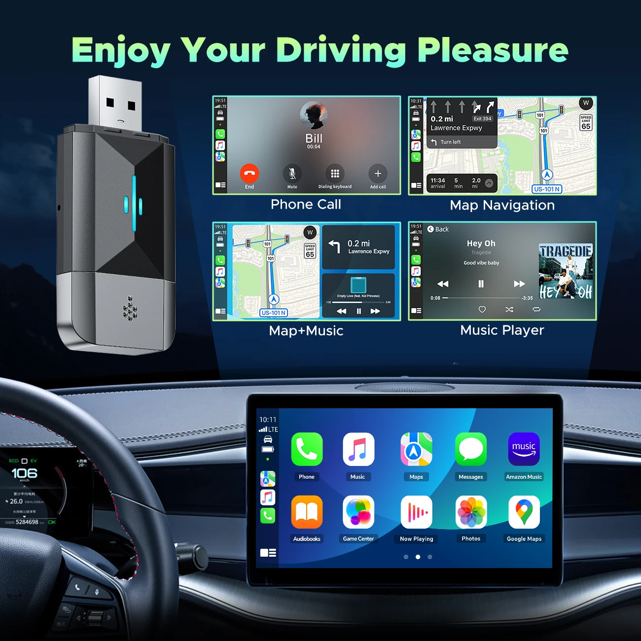 TOGUARD 2 in 1  ī÷   ȵ̵ ڵ  , 5Ghz  CŸ, USB ÷  ÷  