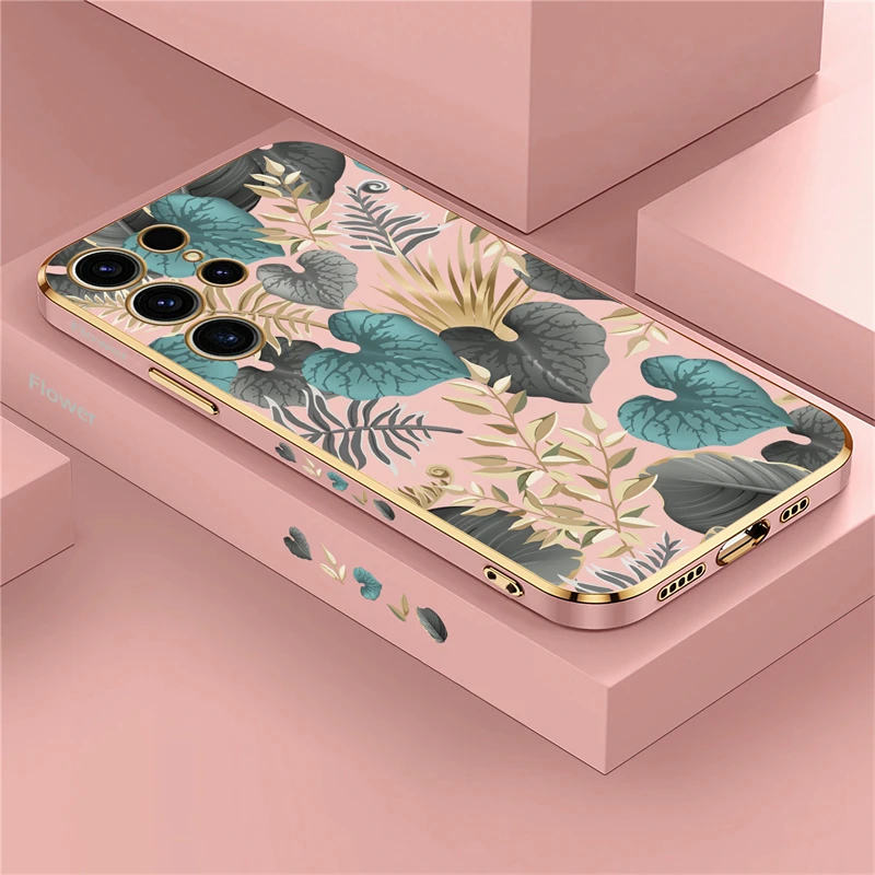 Elegant Floral Botanical Soft Shockproof Phone Case
