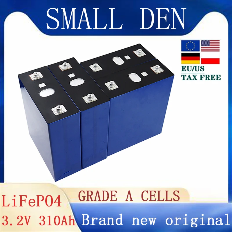

3.2V Lifepo4 310Ah battery with 6000 cycles rechargeable battery pack DIY RV golf cart battery EU/US tax-free