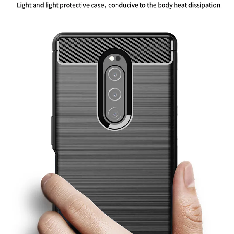 Shockproof Soft Silicone TPU Bumper Phone Case in Black