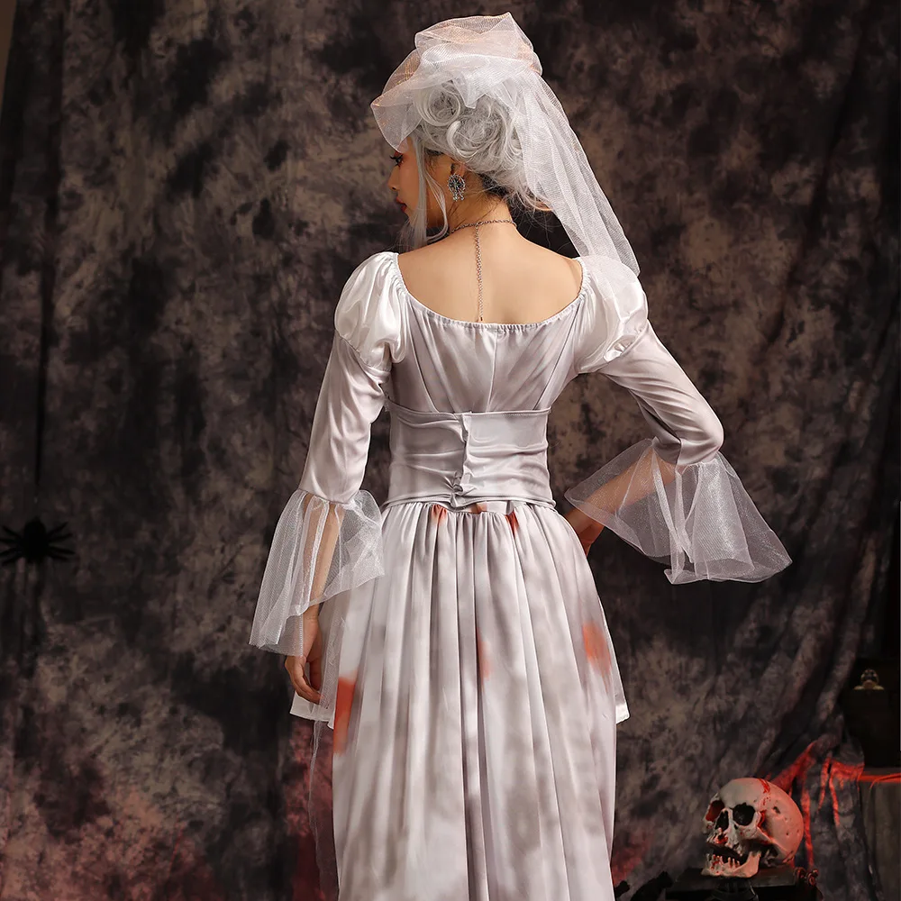 Halloween Ghost Bride Costume Women Witch Terror Bloody Bride Cosplay  Costume Halloween Carnival Party Costume - AliExpress