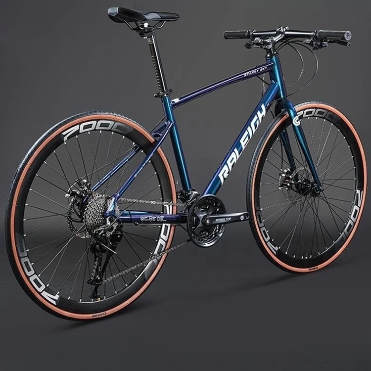 新品】 アルミフレーム ディスクブレーキ ロードバイク 21速 700x25c