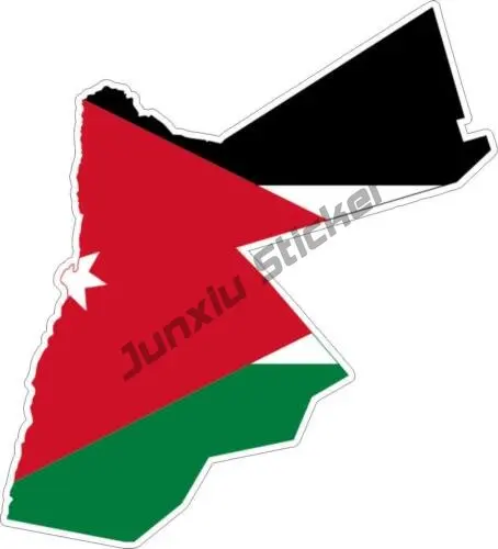 Jordan Flag Sticker Car Vinyl Card Jordan Bumper Decal