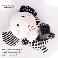 Newborn visual training black and white hand grip rattle exercise baby gripping ability to soothe baby toys importable 2