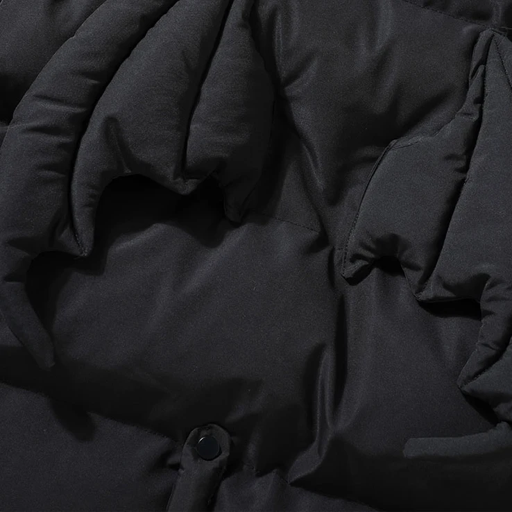 Aelfric Eden 2024 Winter Jacket Hooded Parkas with Bag Devil Horn Thick Warm Bubble Padded Coats Harajuku Casual Puffer Jackets