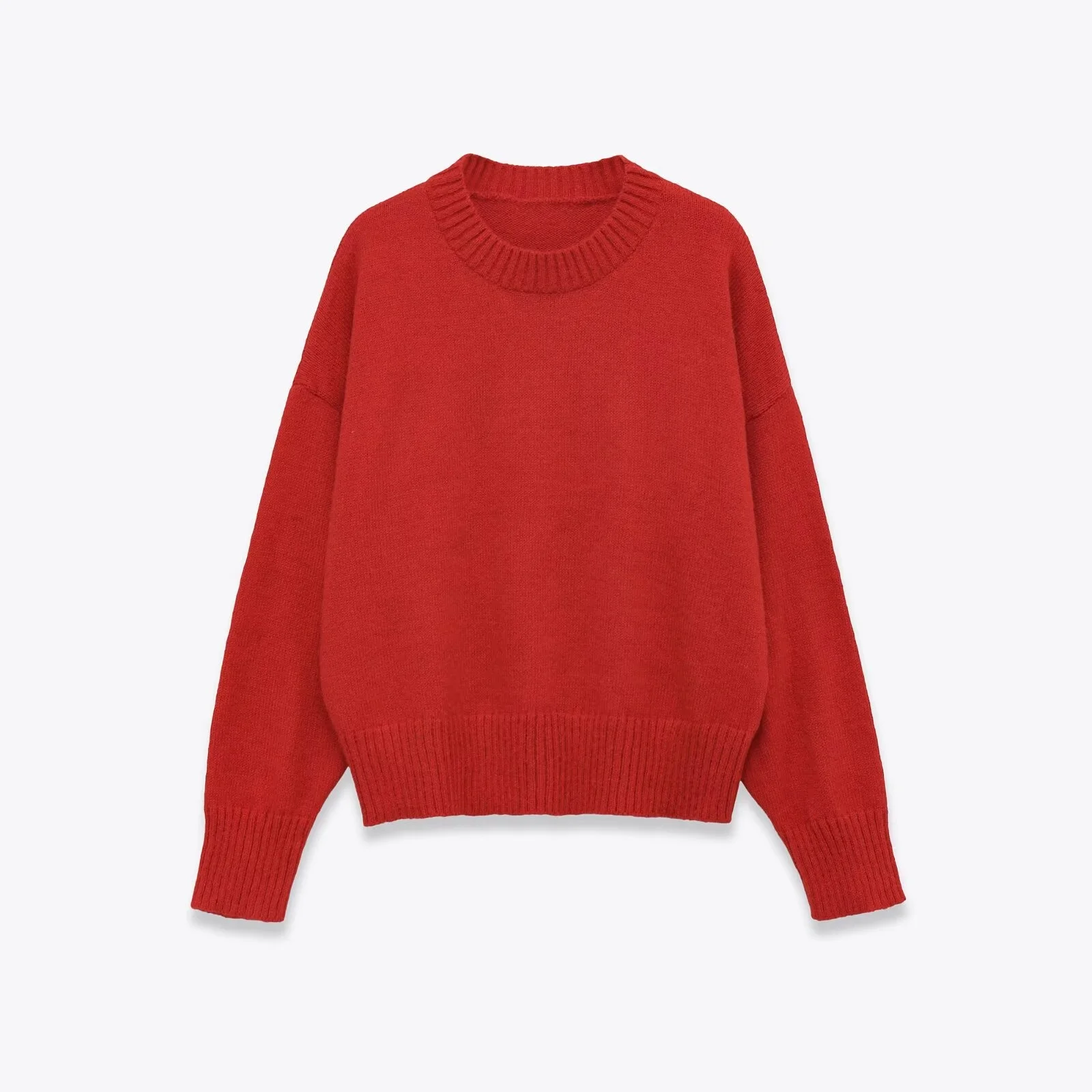 Women Soft Knitted Sweater Female O-Neck Long Sleeves Pullover Autumn Winter Women'S Simple Casual Knitwear Tops Streetwear