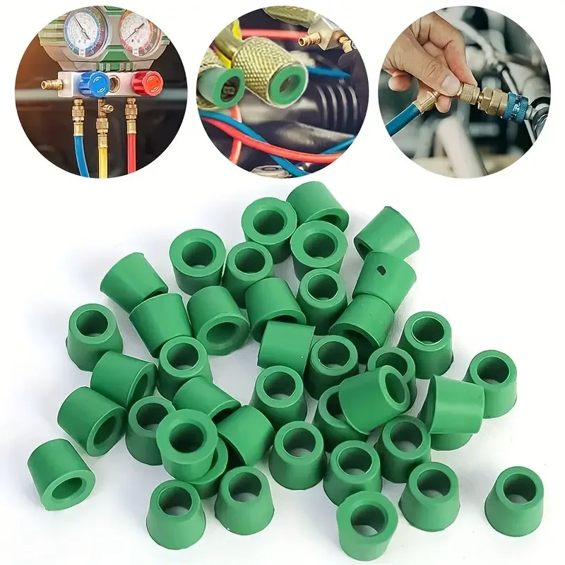 Guarnizione di riparazione della linea dell'aria condizionata per auto '1/4' Tubo di ricarica/Kit di guarnizioni di riparazione del collettore Strumenti Accessori di ricambio automobilistici - Image 5