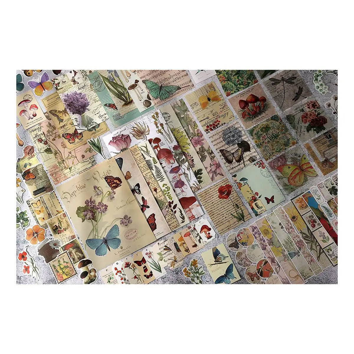 100 Pcs Vintage Scrapbook Supplies Pack for Junk Journal Art Trash Magazine  Ephemera Planner Sticker,Alice in Wonderland - AliExpress