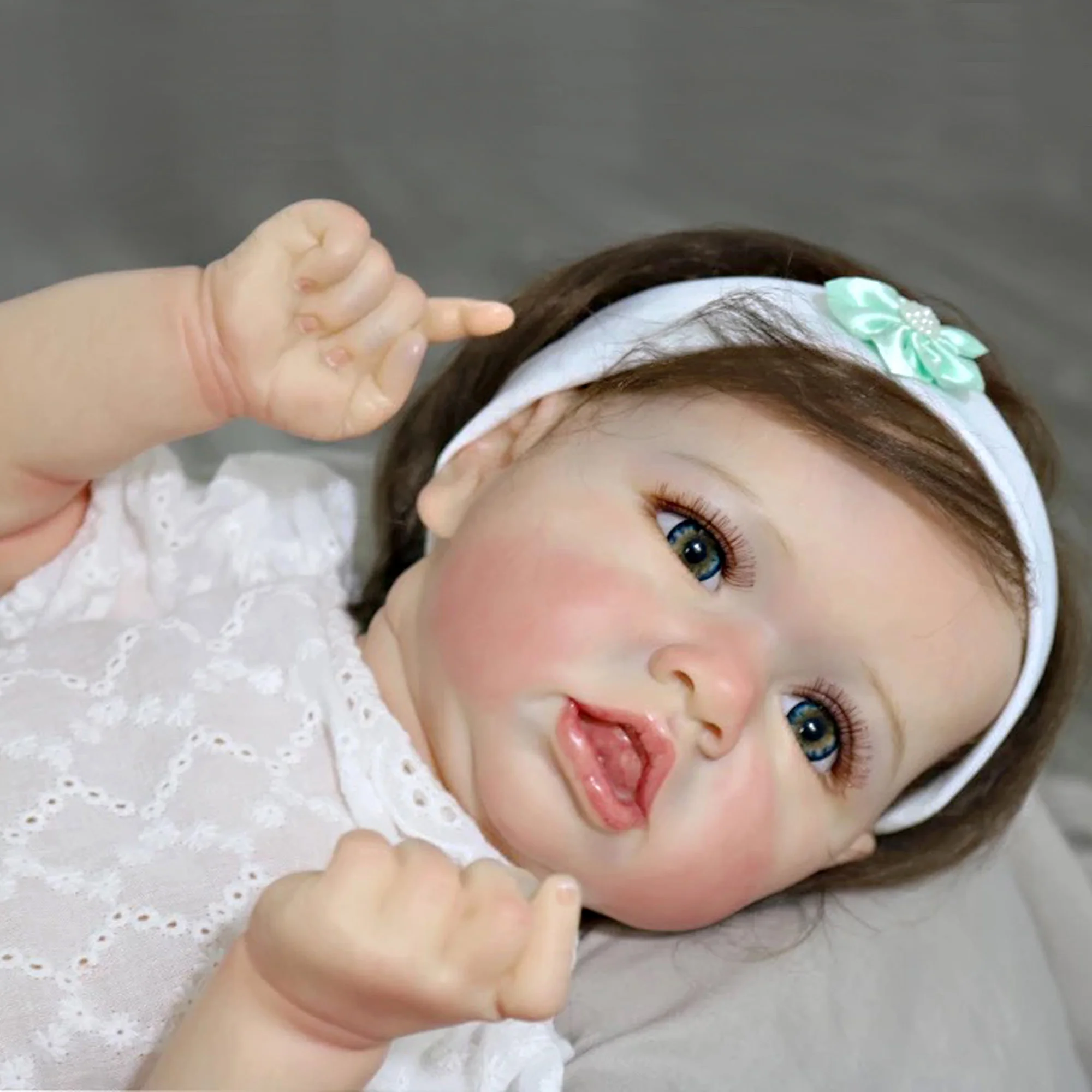 

20" Reborn Dolls Saskia Finished Painted Full Soft Vinyl Bebe Reborn Muñecos Reborn Terminados Completos